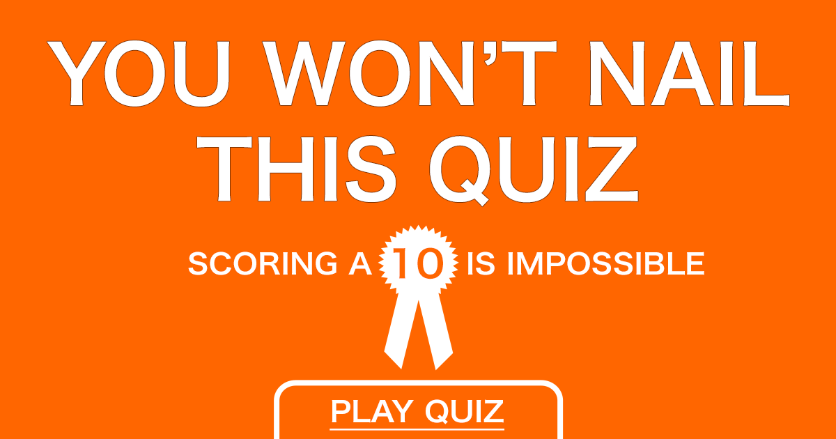 Banner for Nobody nails this quiz