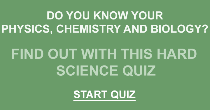 Banner for Science Quiz