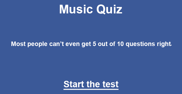 Banner for The ultimate music quiz