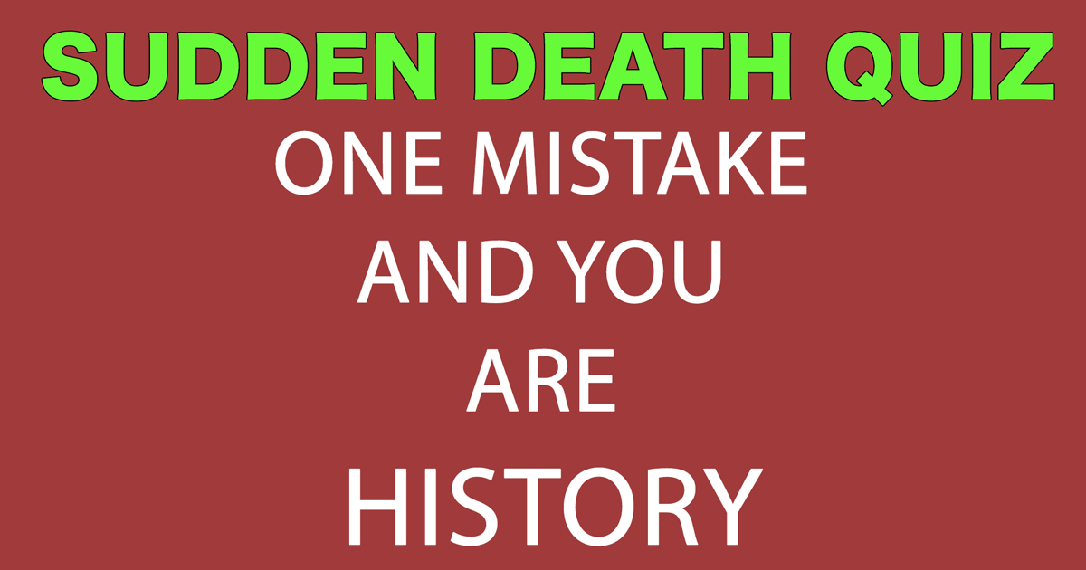 Banner for Sudden Death Quiz