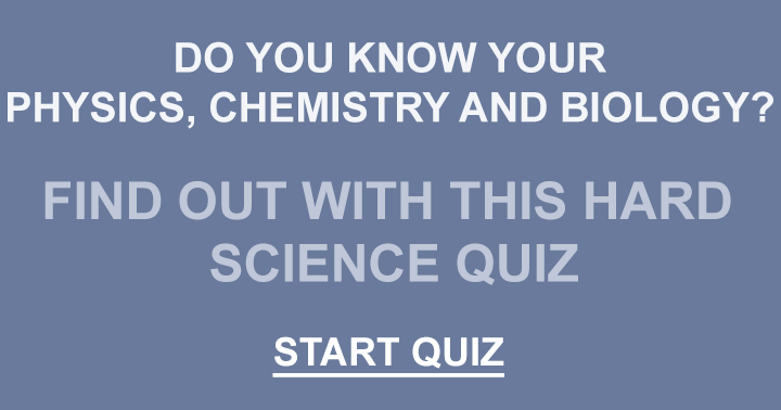Banner for Science Quiz