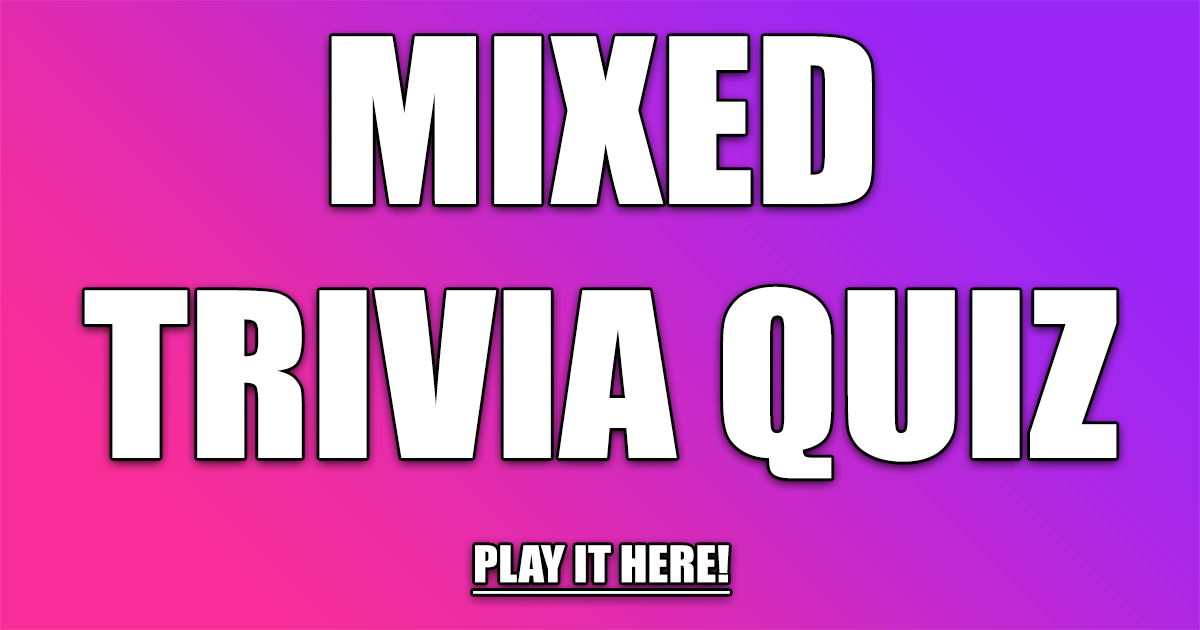 Banner for Mixed Trivia Quiz