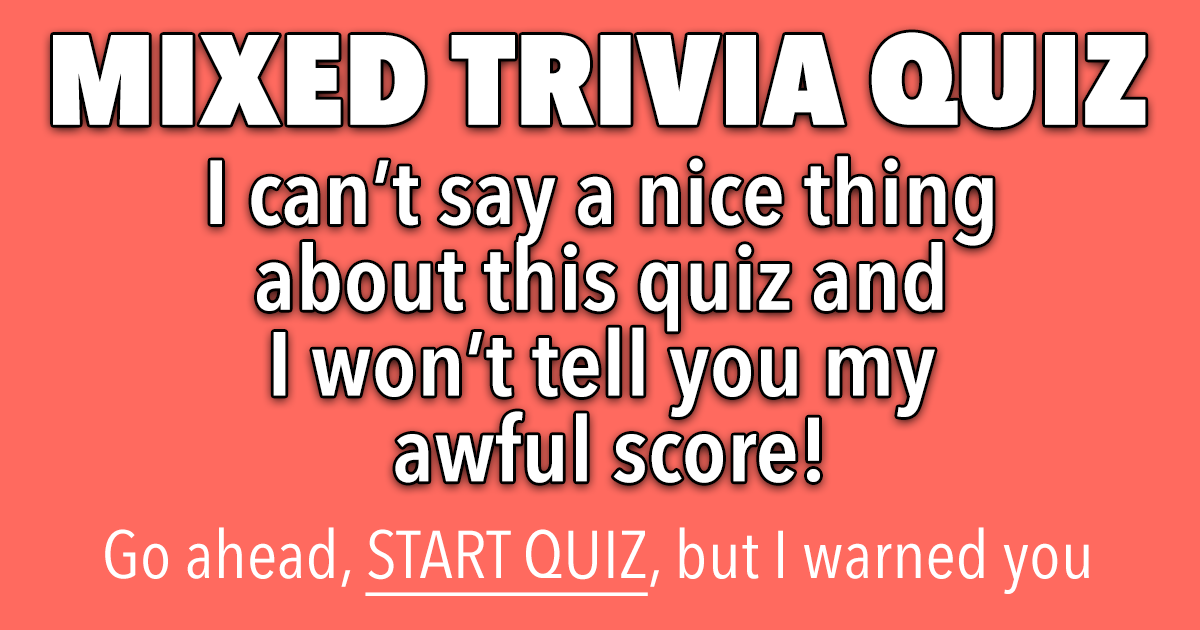 Banner for Mixed Trivia Quiz