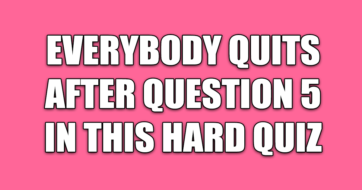 Banner for Hard Trivia Quiz