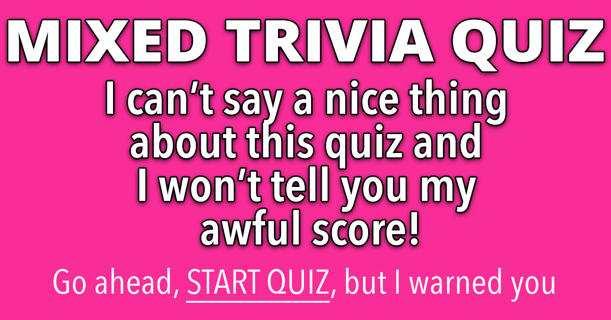 Banner for Mixed Trivia Quiz