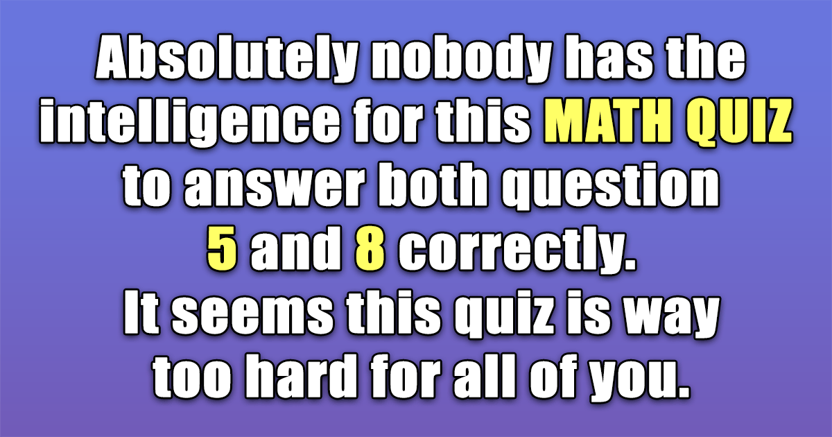 Banner for Test Your Math Knowledge