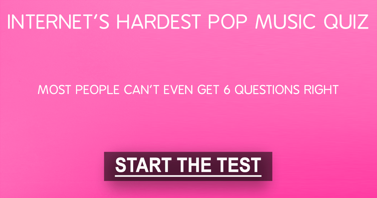 Banner for The hardest pop music quiz of the internet