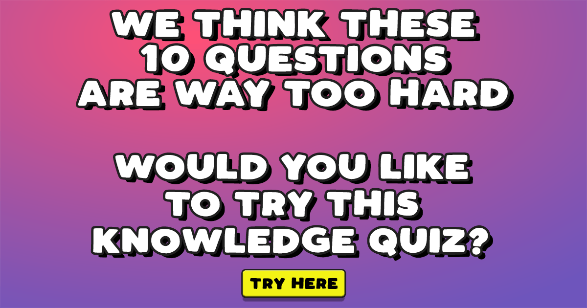 Banner for HARD Knowledge Quiz