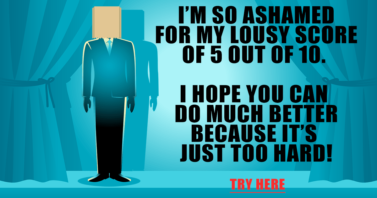 Banner for Hard Knowledge Quiz