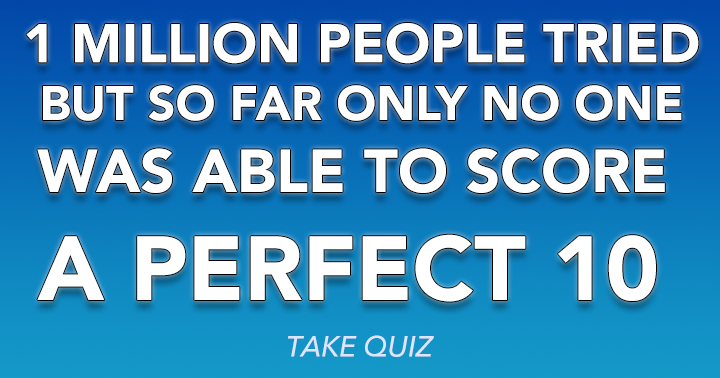 Banner for Are you the first one to score a 10?