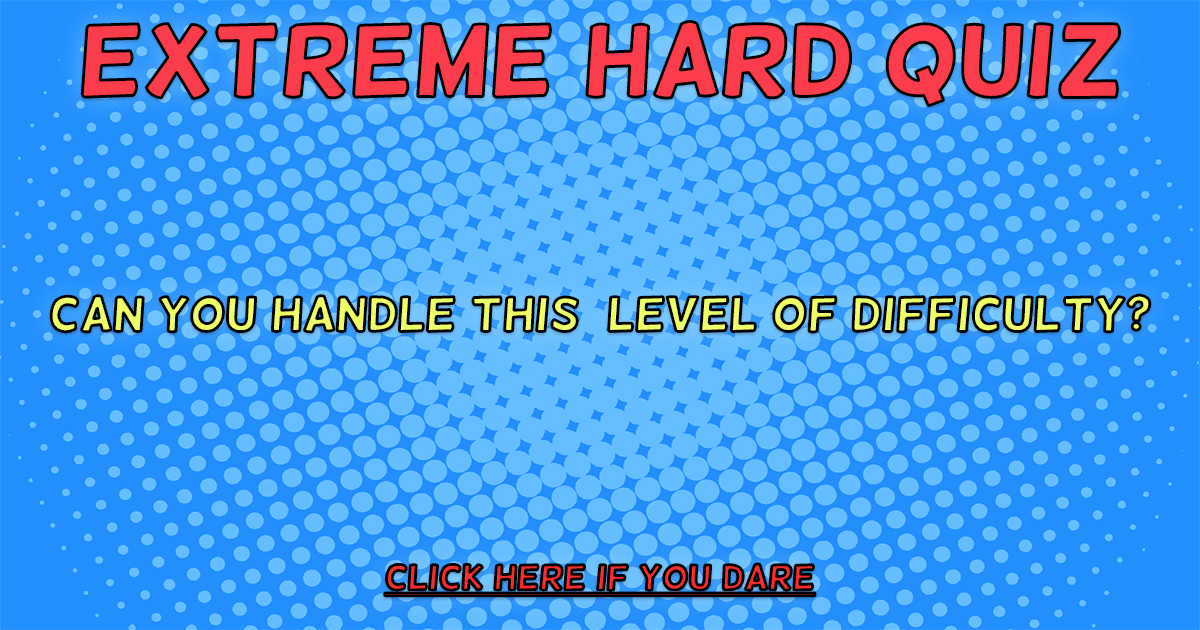 Banner for Extreme HARD Quiz