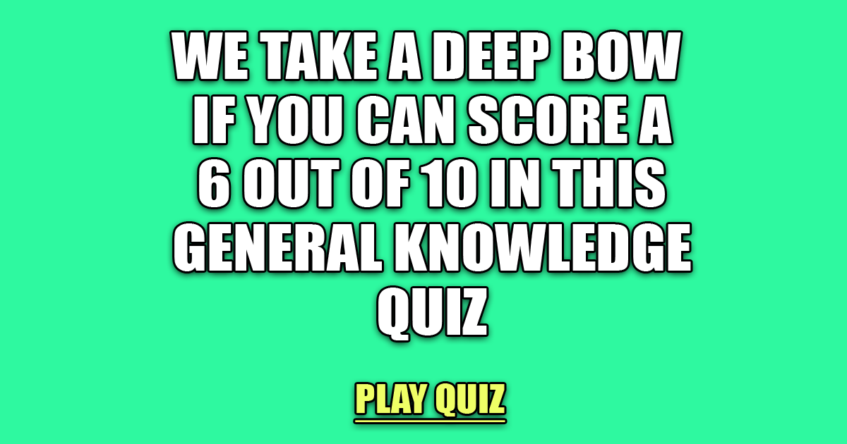 Banner for General Knowledge Quiz