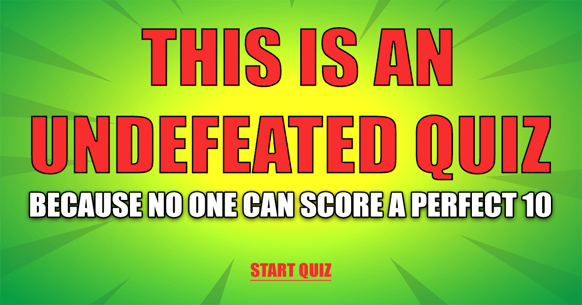 Banner for Undefeated Knowledge Quiz