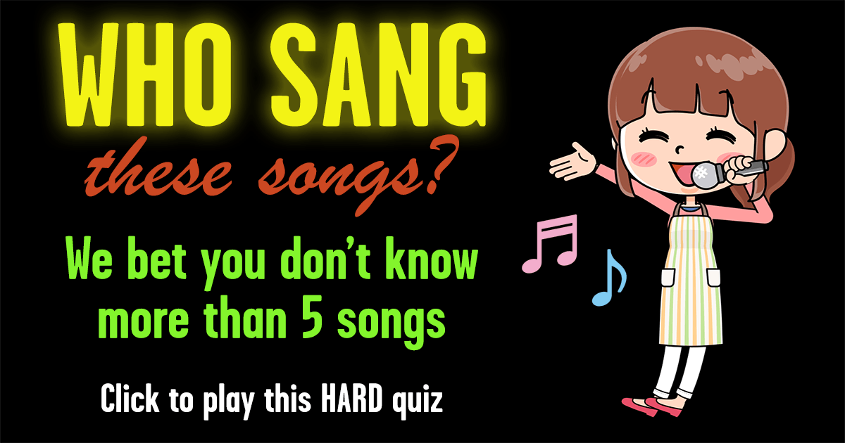 Banner for Who Sang These Songs? HARD Quiz