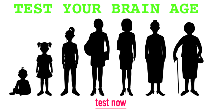 Banner for Test your brains age