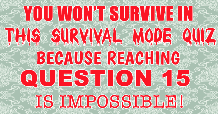 Banner for Survival Mode Quiz