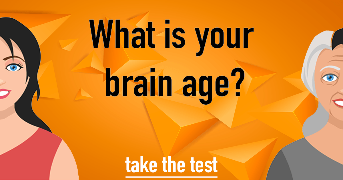Banner for 10 Questions To Test The Age Of Your Brain