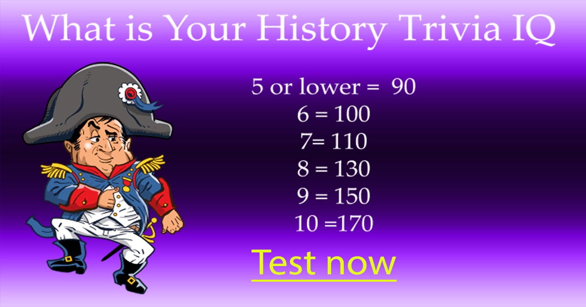 History Trivia IQ Test
