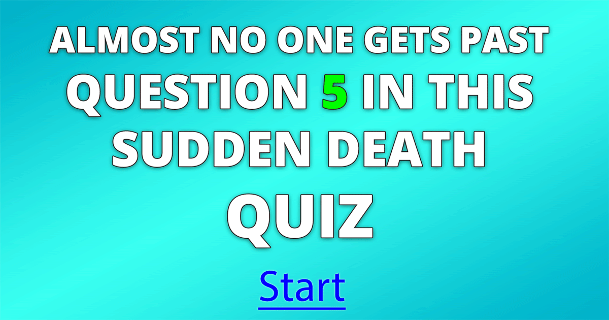 Banner for Sudden Death general knowledge quiz