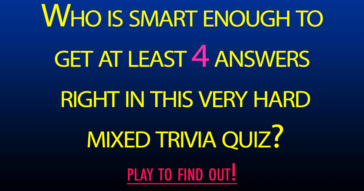 Banner for Mixed trivia Quiz