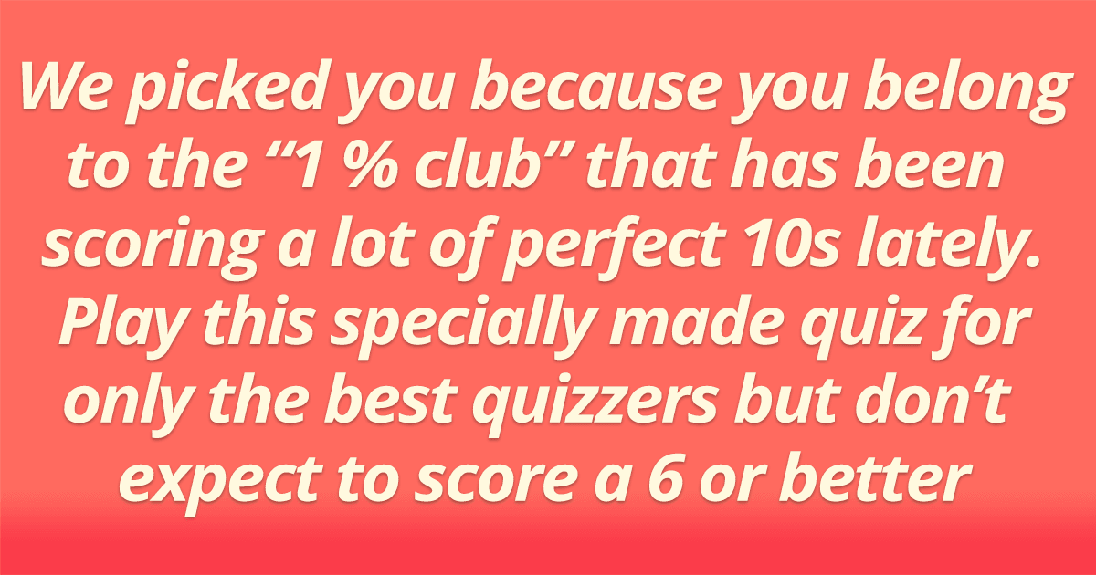 Banner for 1% Club Trivia Quiz