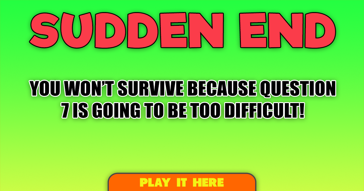 Banner for You will fail at question 7