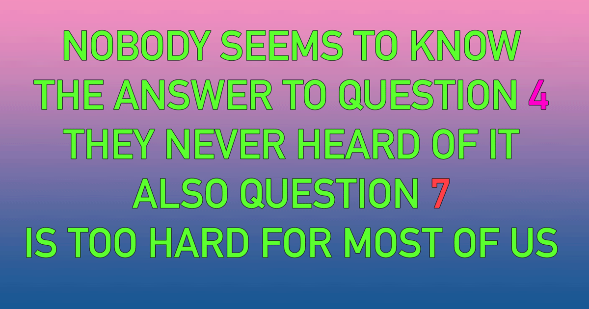 Banner for Mixed Knowledge Quiz