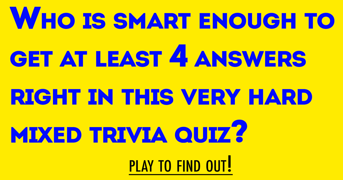 Mixed Trivia Quiz