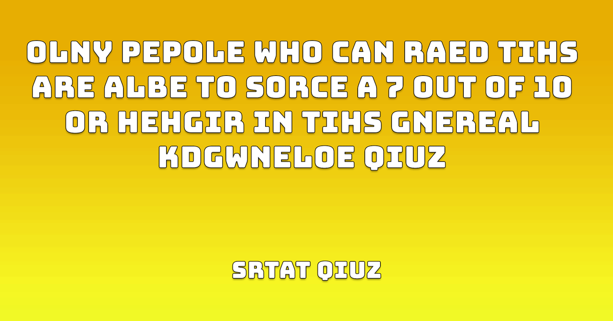 Banner for Mixed Knowledge Trivia Quiz