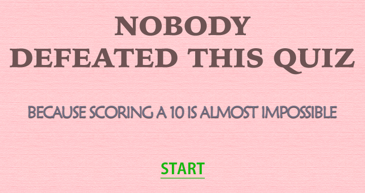 Banner for Impossible general knowledge quiz