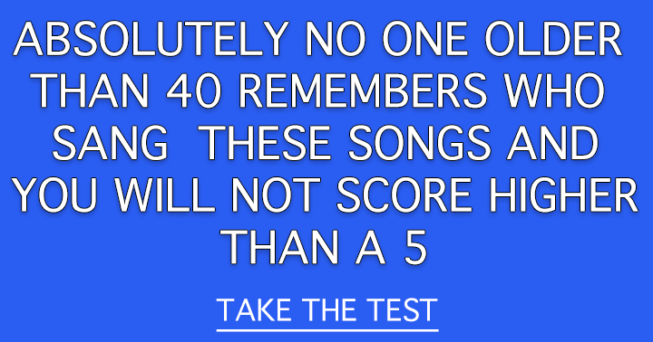 Who sang these songs?