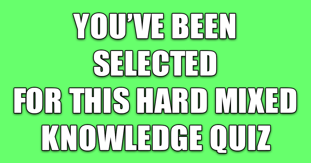 Banner for Hard Mixed Trivia Quiz