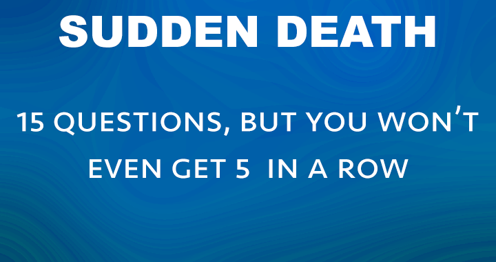 Banner for Sudden Death Quiz!