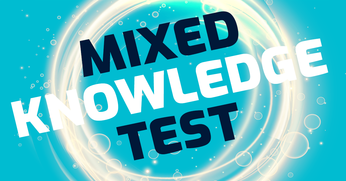 Banner for Mixed Knowledge Test