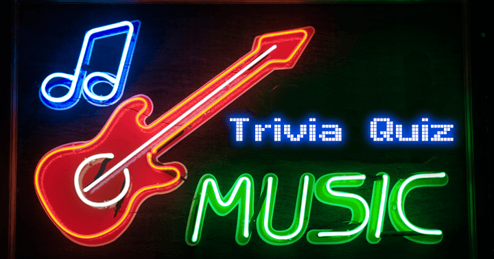 Banner for Pop Music Quiz, Level: Very hard. Share if you scored a 5/10 or better.