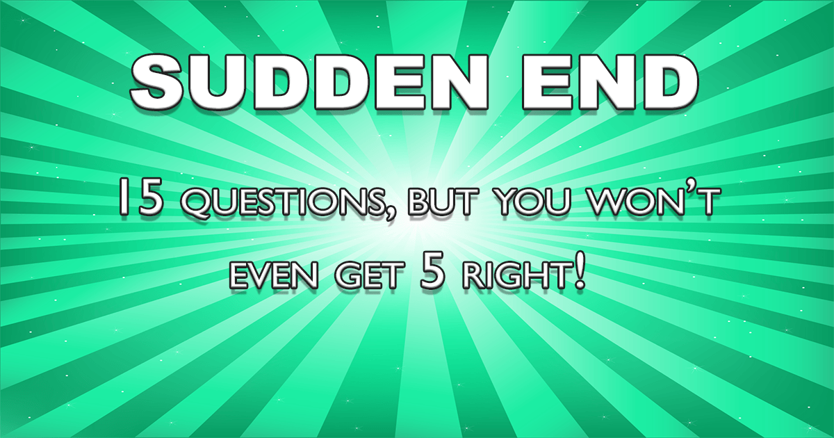 Banner for Unbeatable Sudden End Quiz