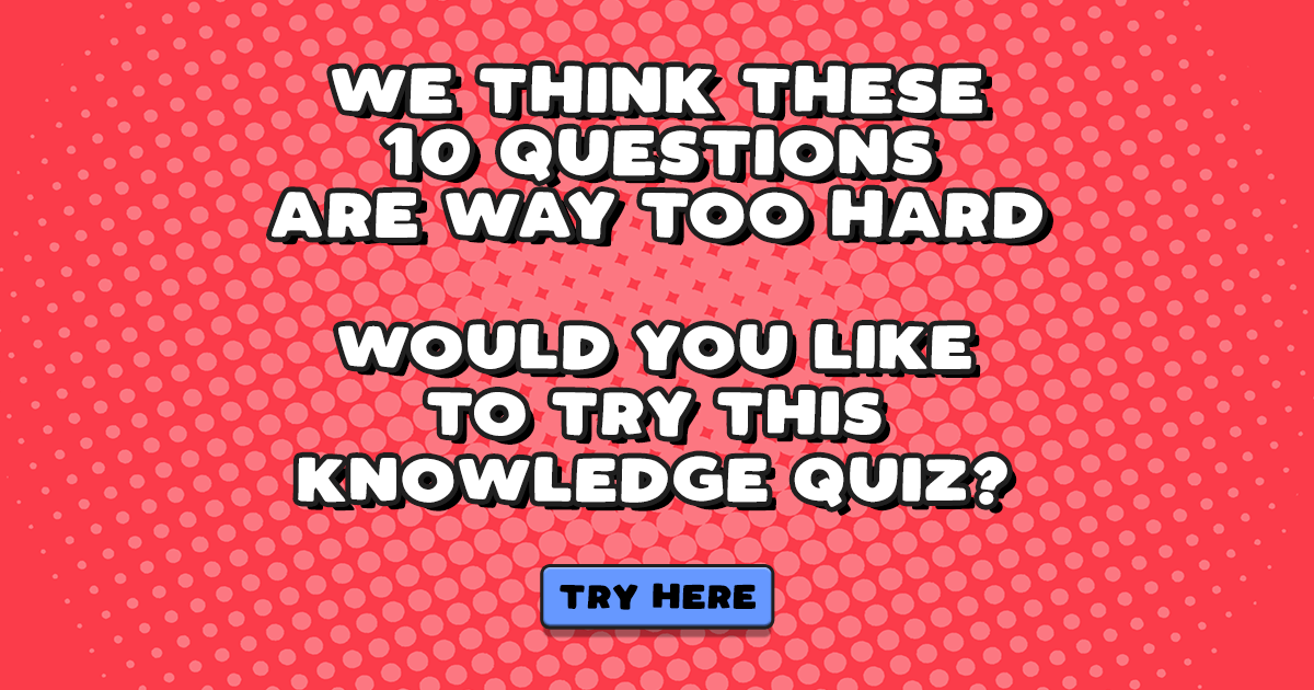 Banner for Hard Knowledge Quiz