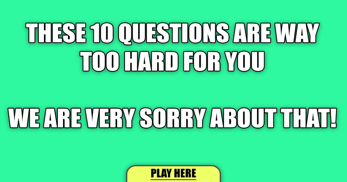 Banner for Impossible Knowledge Quiz