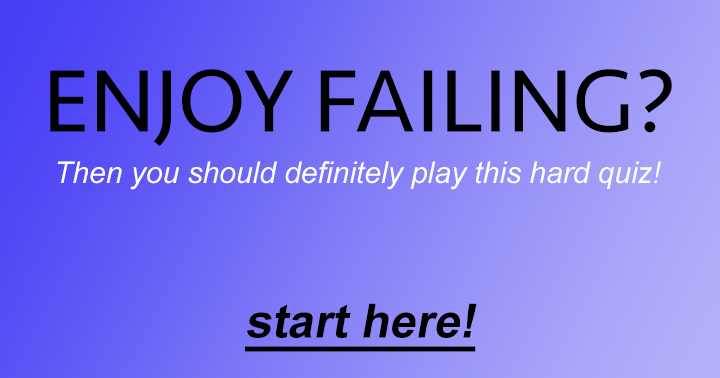 Banner for Thinking you won't be failing? Give it a shot!