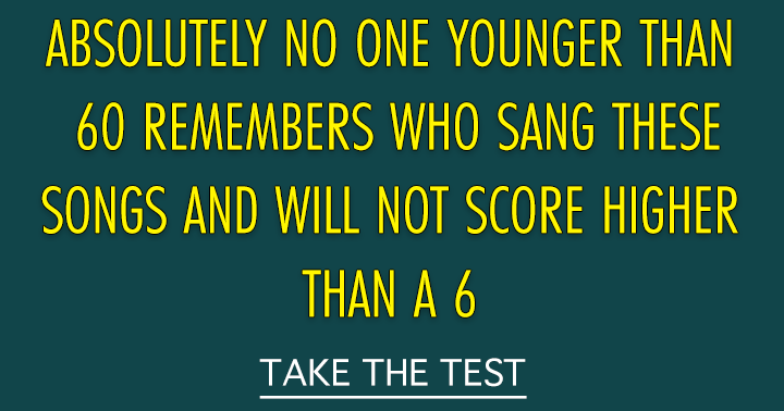 Banner for Who sang these songs?