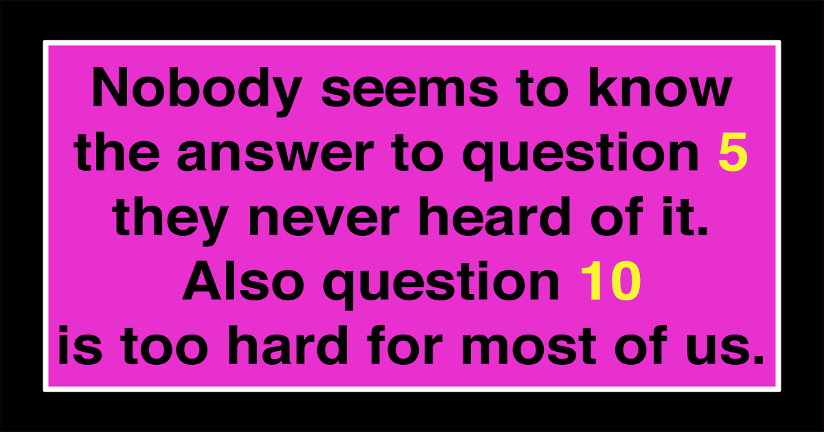 Banner for This Knowledge Quiz Is Impossible