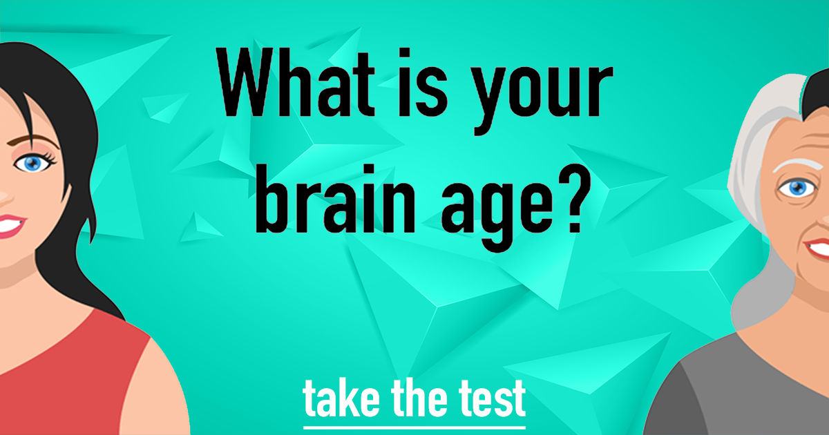 Banner for 10 Questions To Test The Age Of Your Brain