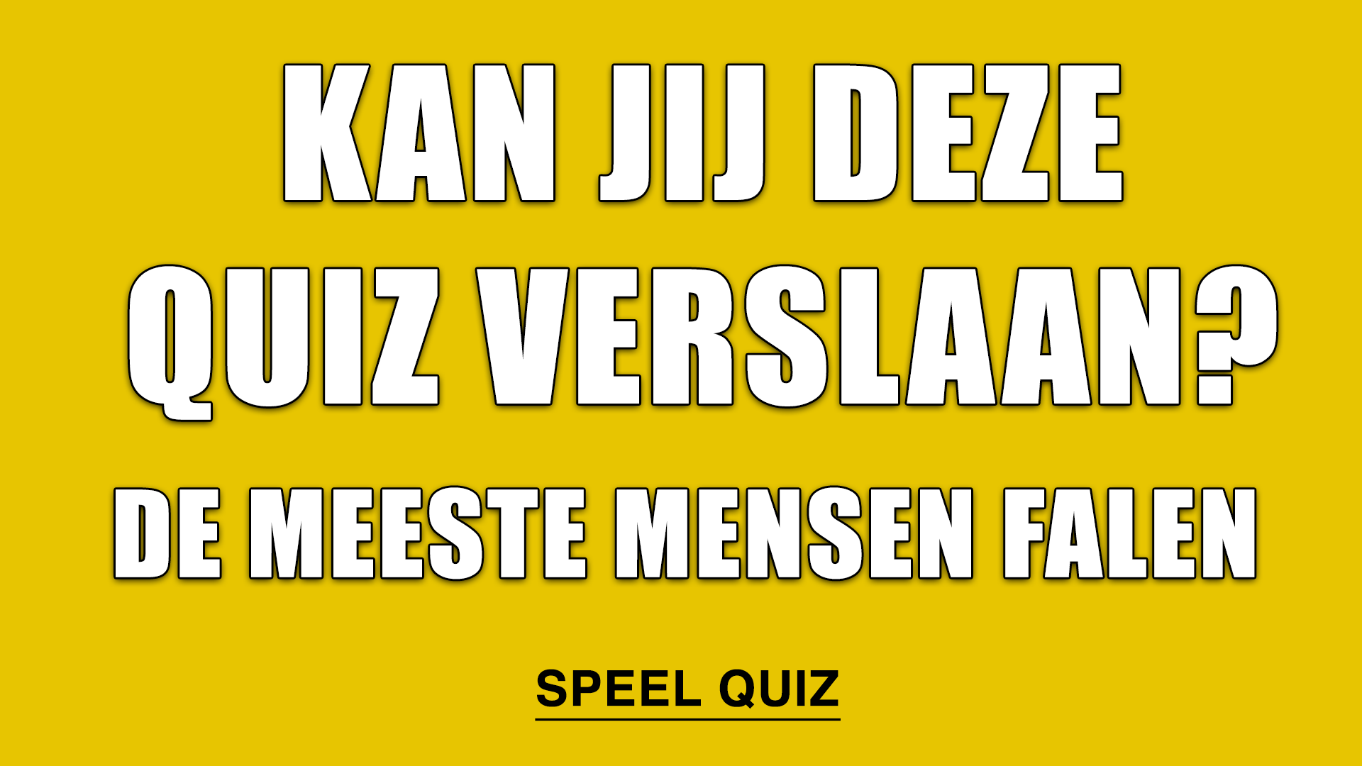 Banner for Onverslaanbare kennisquiz