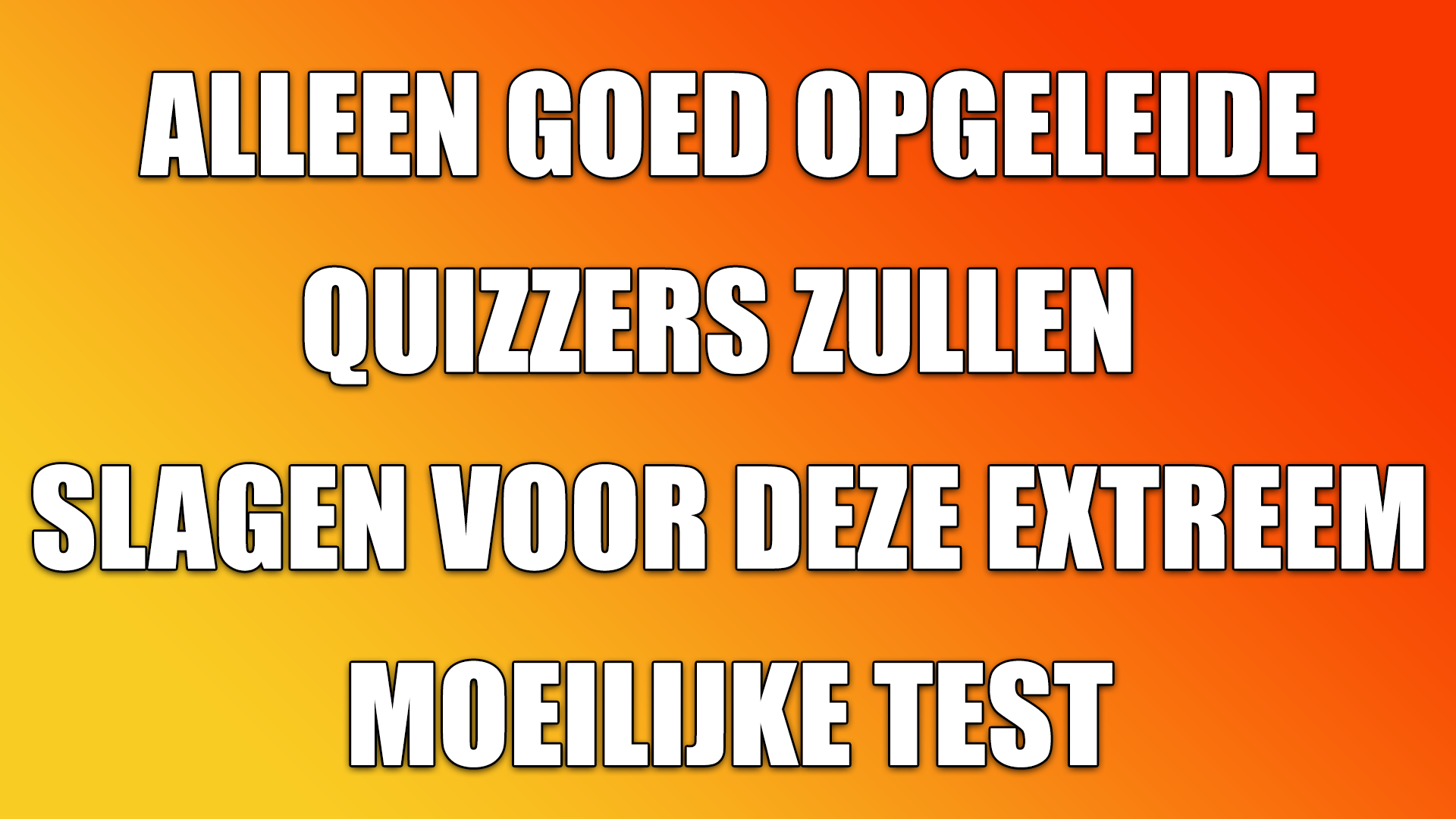 Banner for Wedden dat je deze niet gaat halen