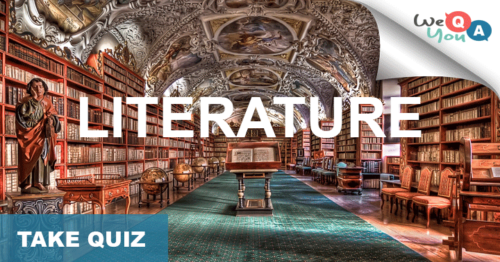 Banner for Literature Trivia with 10 hard question only serious bookworms can answer