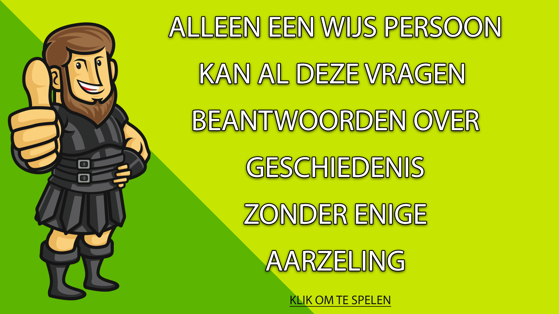 Banner for Geschiedenis Quiz