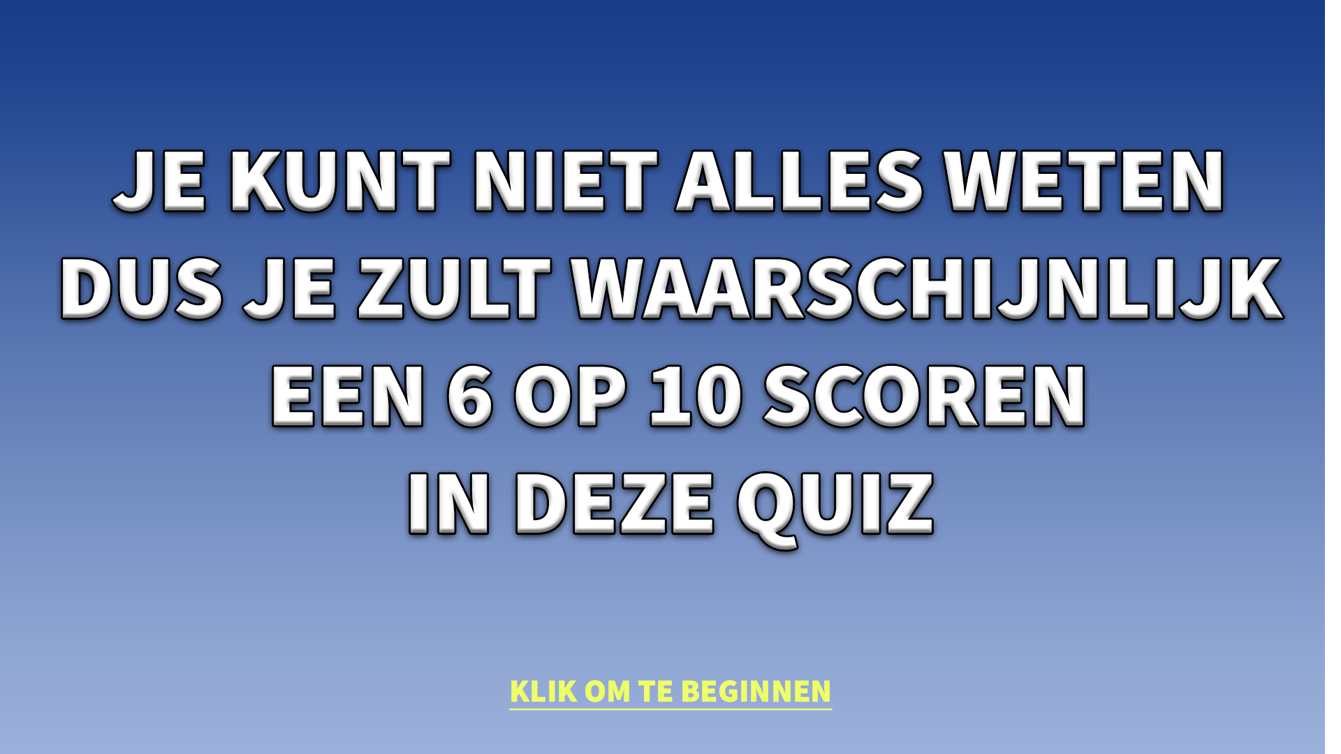 Banner for 10 gemengde trivia-vragen