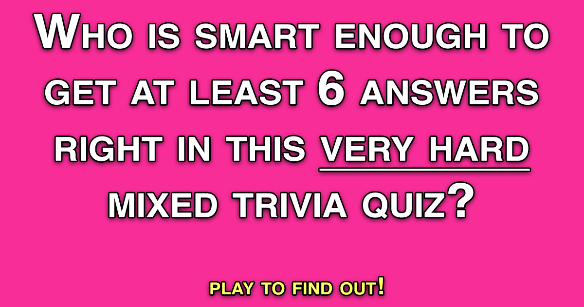 Banner for Mixed Trivia Quiz