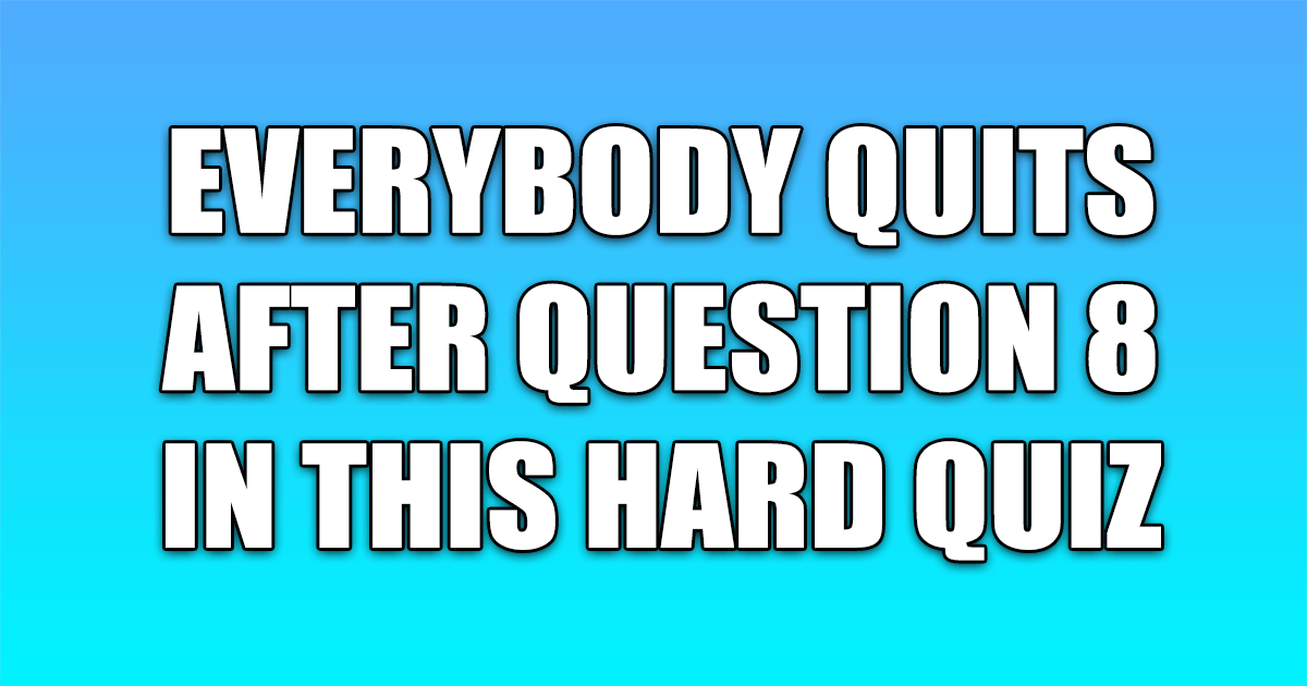Banner for Hard Trivia Quiz