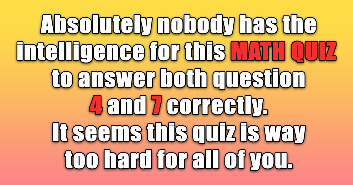 Banner for Test Your Math Knowledge